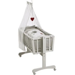 Roba Juego Cuna Mecedora Blanco Adam & Eule