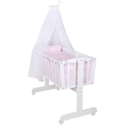Roba Juego Cuna Mecedora Blanco Pequeño Rosa -Productos Para Bebes roba juego cuna mecedora blanco pequeno rosa a245750 2