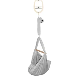 SCHMUSEWOLKE Cuna Colgante Con Gancho Para La Puerta Bio Grey