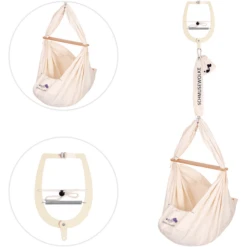 SCHMUSEWOLKE Cuna Colgante Con Soporte Para La Puerta Bio -Productos Para Bebes schmusewolke cuna colgante con soporte para la puerta bio a394207 1