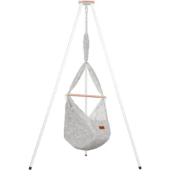 SCHMUSEWOLKE Cuna Colgante Dreamcatcher Warmgrey Con Tipi Blanco