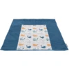Ullenboom Funda Para Cambiador Waffle Pique Motivo Ballenas Azules 75 X 85 Cm