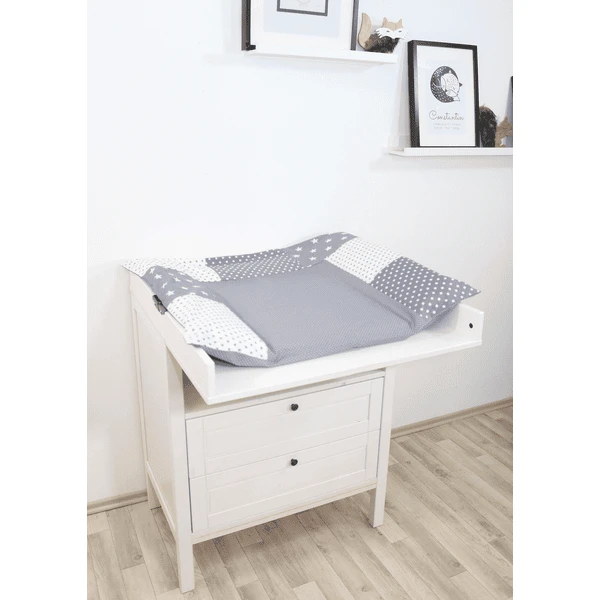 Ullenboom Patchwork Cubrecambiador Estrellas Gris 75x85 Cm 3 Ullenboom Patchwork Cubrecambiador Estrellas Gris 75x85 Cm - Imagen 3