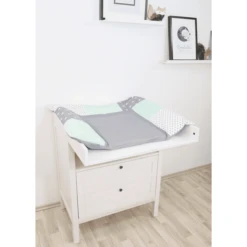 Ullenboom Patchwork Funda Para Cambiador Gris Menta 75x85 Cm -Productos Para Bebes ullenboom patchwork funda para cambiador gris menta 75x85 cm a279611 2
