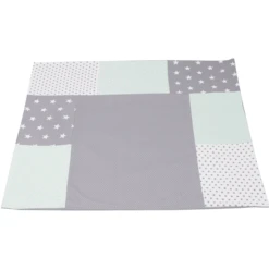 Ullenboom Patchwork Funda Para Cambiador Gris Menta 75x85 Cm