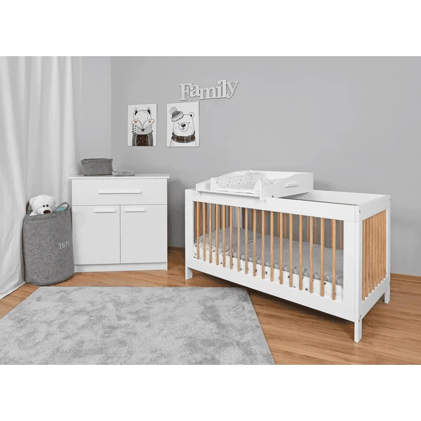 Urra Cuna Laura Blanca/natural 70 X 140 Cm 2 Urra Cuna Laura Blanca/natural 70 X 140 Cm - Imagen 2