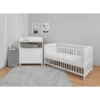 Urra Dormitorio Infantil Set Cambiador / Cuna Blanco 70 X 140 Cm